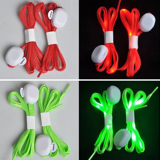 1 Pair Luminous Shoelaces High Brightness Cool Lightweight LED Sport Shoe Glowing Laces for Dancing