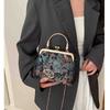 Chinese Style Embroidery Crossbody Bag Patchwork National Style Bags for Women Hasp Simple Fashion Women's Handbags