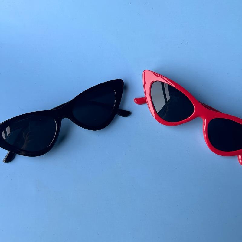 3pcs Trendy Cat Eye Fashion Glasses for Boys & Girls - Stylish Triangle Design Decorative Ordinary Glasses Perfect