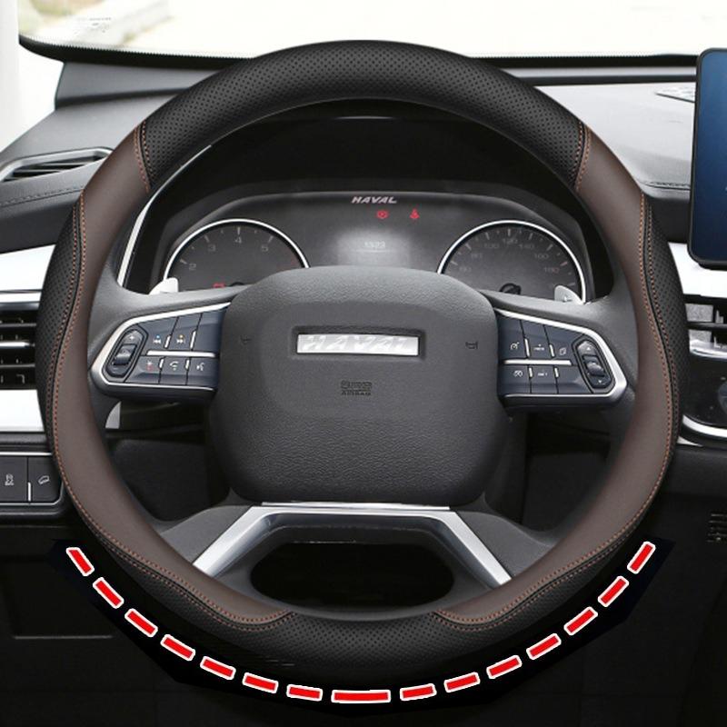 For Haval Menglong Raptor 2026-2026 Car Steering Wheel Cover Leather Ultra-thin Anti Slip Car Handle Covers Interior Accessories