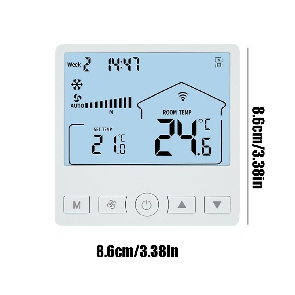 Simple And Beautiful Central Air Conditioning LCD Switches Thermostat Three-speed Fan Control For Central Air Conditioning Fan