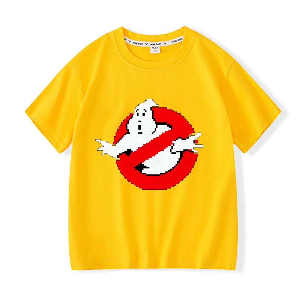 100 Cotton Ghostbusters Cartoon Childrens TShirt Print Tees 212Y Short Sleeve Boys Girls Casual Oneck Tops Toddler Summer