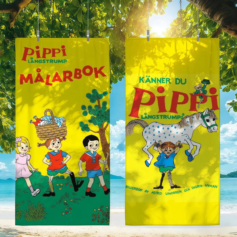 Conosci Pippi Calzelunghe Telo da Spiaggia Doccia Bagno Viaggio Leggero Delicato sulla Pelle per Piscina Campeggio Crociera Estate