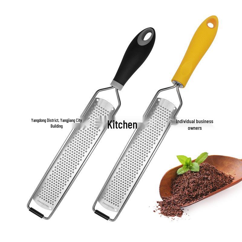 Stainless Steel Kitchen Shredder and Grater: Vegetable Slicer, Cheese Grater, and Lemon Zester