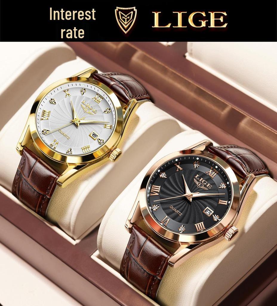 Men's Fashionable Waterproof Quartz Watch with Calendar & Luminous Features