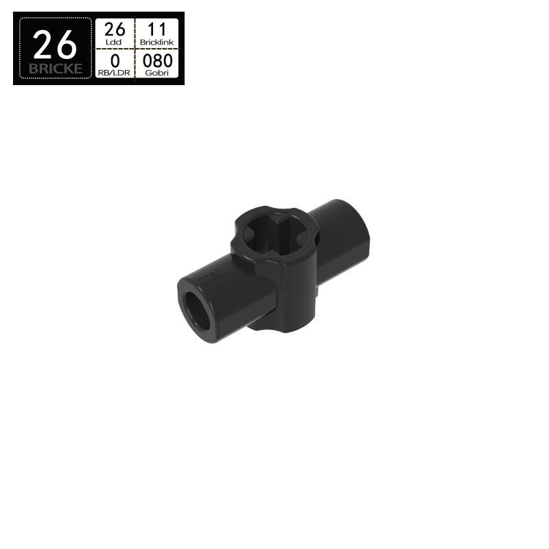 BRICKE 24122 Axle Hole Connector for LEGO MOC DIY Building 50g (~129pcs) чёрный