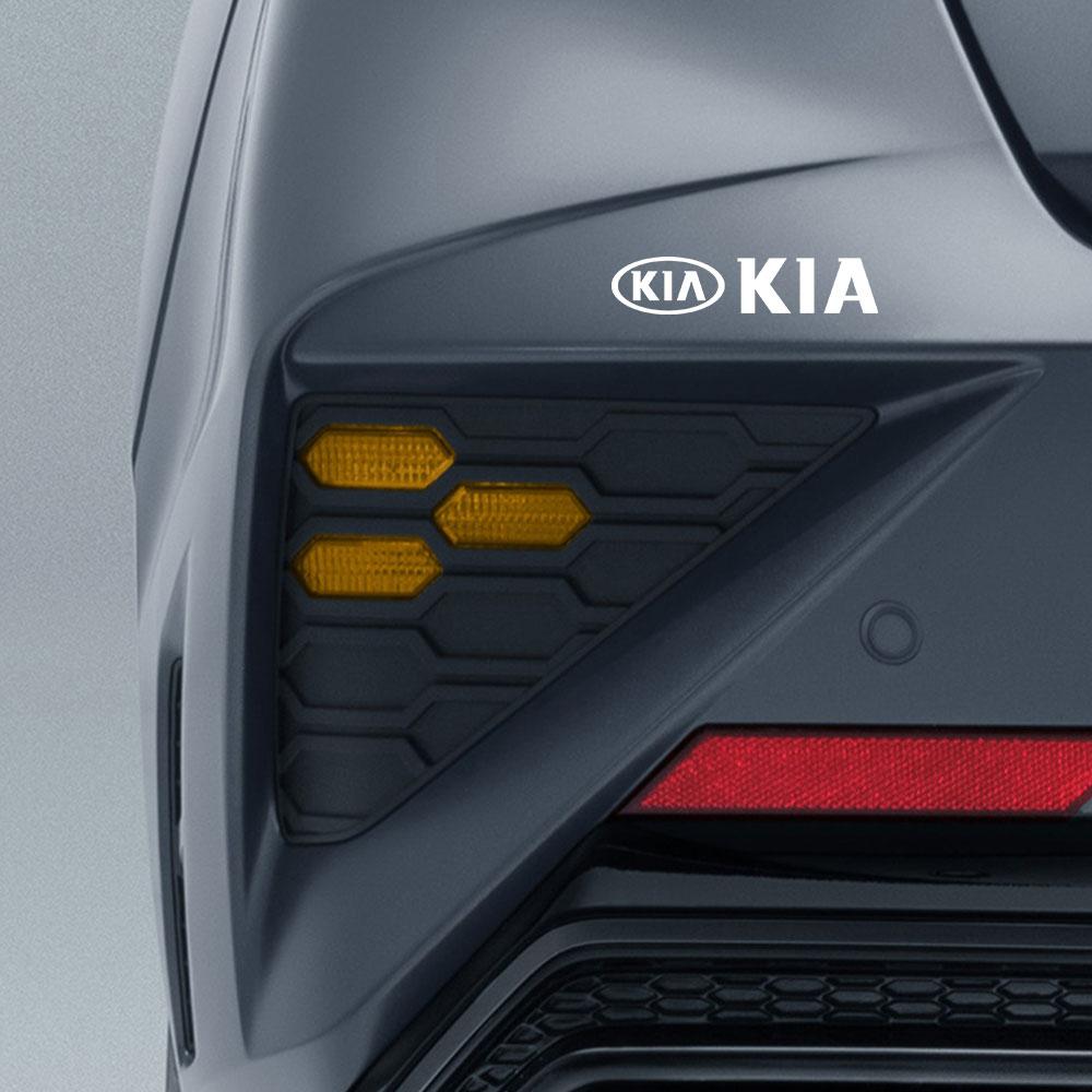 4Pcs Car Decoration Car Door Vinyl Logo Body Trunk Badge Stickers Decal For Kia Sportage 3 Rio K2 Ceed Carnival Picanto Soul EV6