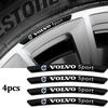 4pcs Aluminium Car Wheel Hub Rims Stickers Decoration Emblem Accessories For Rdesign XC60 XC40 V60 V40 EX30 XC90 S60 C30