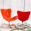 Miniature Furniture Dollhouse Chairs Simulation Leisure Chair Mini Chair Multicolor 1/6 Scale Plastic Egg Chair Bjd Blyth