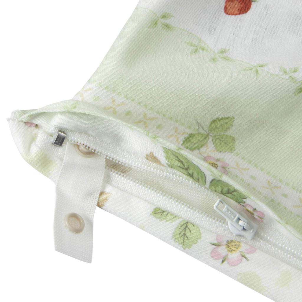 Nishikawa Duvet Cover Single Wedgwood Wild Strawberry Easy To Put On and Take Off Made In Japan Green PI07900623G [Nishikawa]