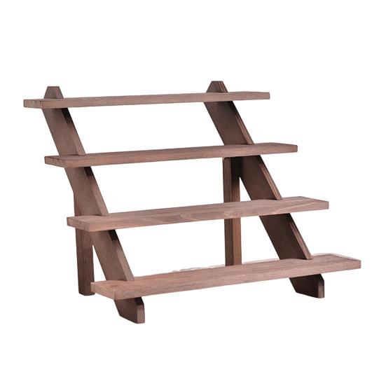 Οργανωτής Επιτραπέζιας Αποθήκευσης Πολλαπλών Επιπέδων Ξύλινη Βάση Φυτών Λεία Άκρη Χωρίς Γρέζια Μεγάλη Αντοχή Φόρτου Ράφι Έκθεσης Επιτραπέζιος Οργανωτής