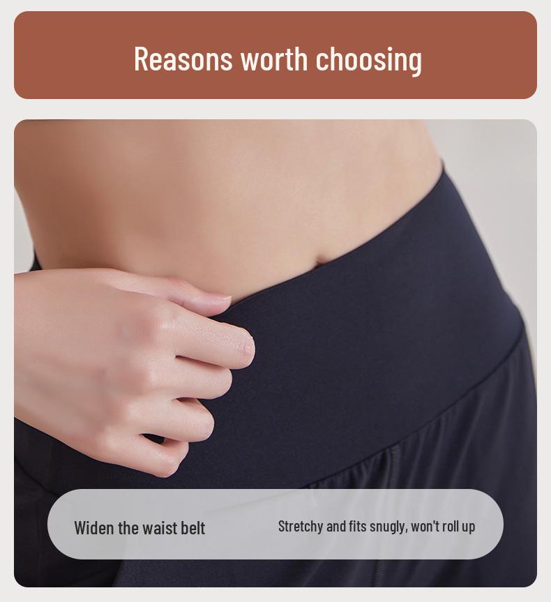 Plus Size High Waist Yoga Pants - Women's Quick Dry, Loose Wide Leg Fitness Long Pants