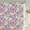3D Flower Sunflower Plant Leaf Printed Shower Curtains Bathroom Curtain Frabic Waterproof Polyester Bathtub Screen With 12 Hooks