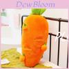 Plush Carrot Shape Baby Pillow With Soft Short Pile Fabric For Sleep And Play