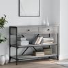 VidaXL Console Table with Drawers and Shelves Grey Engineered Wood 833406