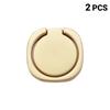 Metal Phone Finger Ring Holder 2Pcs 360° Rotation Strong Sticky Adhesive Anti-drop Stand for Smartphone Daily Carry
