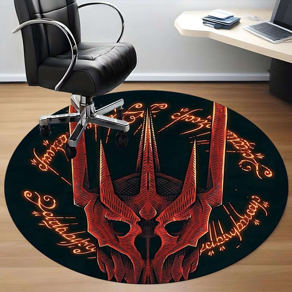 1pc The Lord of the Rings Office Round Area Rug, Under Office Chairs Bedroom Living Room Home Decor A1022181