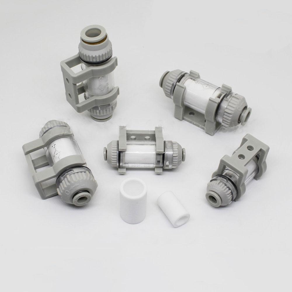 Vacuum Air Filter 4 6 8 10 12mm Tube Plastic Pneumatic Air Pipe Fitting Push In Connector
