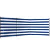 4 Pole Camping Windbreaks, Beach Wind Shield Shelter with Carry Bag and Steel Poles, 540cm x 150cm, Dark Blue