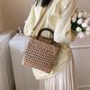 New Straw Woven Bag, Summer Versatile Handbag, Woven Bag, Large Capacity Travel Beach Bag, Single Shoulder Crossbody Bag