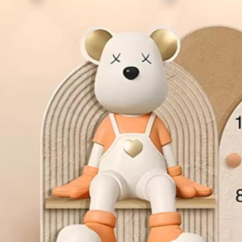 Creamy-style Table Clock Cute Ornament Exquisitely Designed Table Clock Household Fashionable Home Deco Relogio De Mesa YS40CC