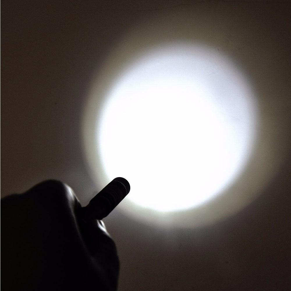 Mini Portable LED Flashlight Clip Pen Light 1 Mode For Camping Hiking Torch Floodlight Aluminum Alloy