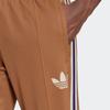 Adidas Originals Pruhované Tp Klasické Rovné Tepláky s Potiskem Loga Tří Pásků na Boku Pánské Spodky Hnědé IB3430