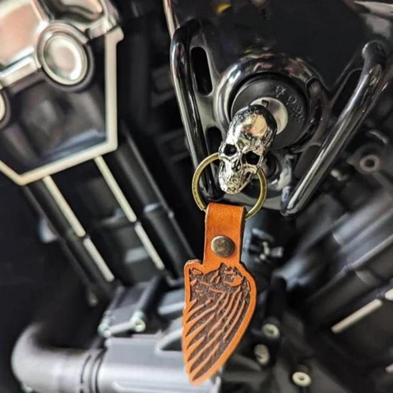 Trend Devil Skull Key Decorative Car Key Lightweight Keychain Car Ornament for Vehicles Perfect for Youthful Drivers