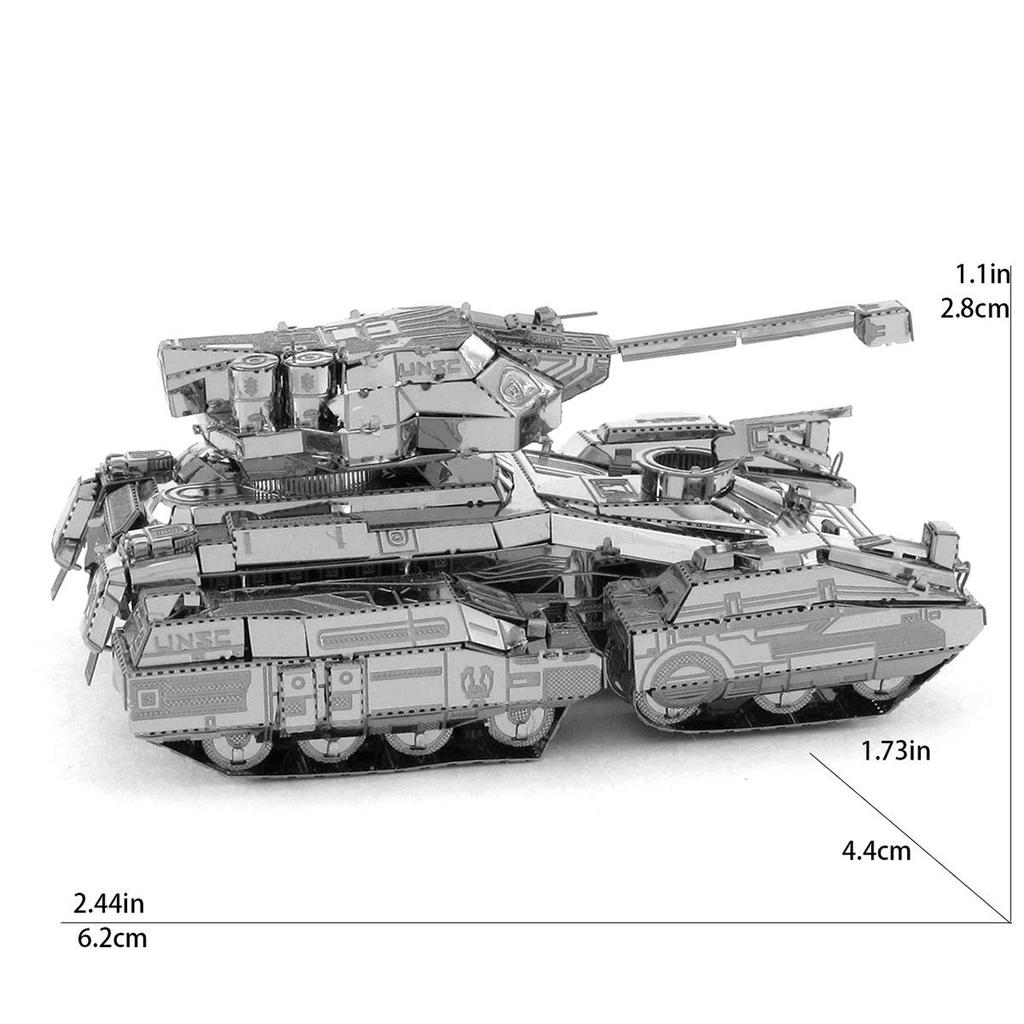 3D Metal Tank Puzzle: DIY Handmade Interlocking Model for Adults - An Educational Toy