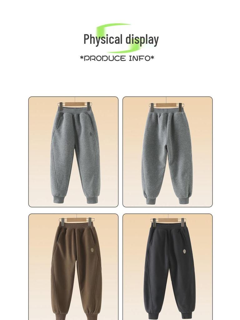 Pantalones de Invierno Acolchados con Forro Polar para Niños y Niñas Grandes
