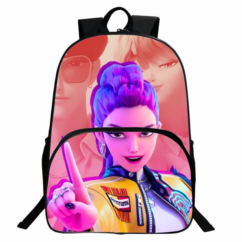 Witch Hunters K-Pop Backpack, Cartoon Huntrix Kpop School Bag Backpack Student Boys and Girls 12inch