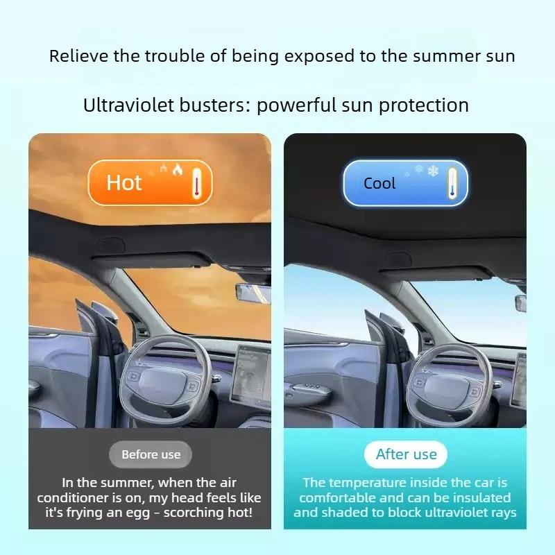 For XPENG G6 2026 Sunroof Sunshade Integrated and Split Type Skylight Ice Crystal Sunshade Roof UV Protection Sunshade