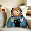 Comedic Horror Streamer CaseOh Square Double-Sided printed Pillow Case Bedroom Bedside Pillow Sofa Cushion Cover