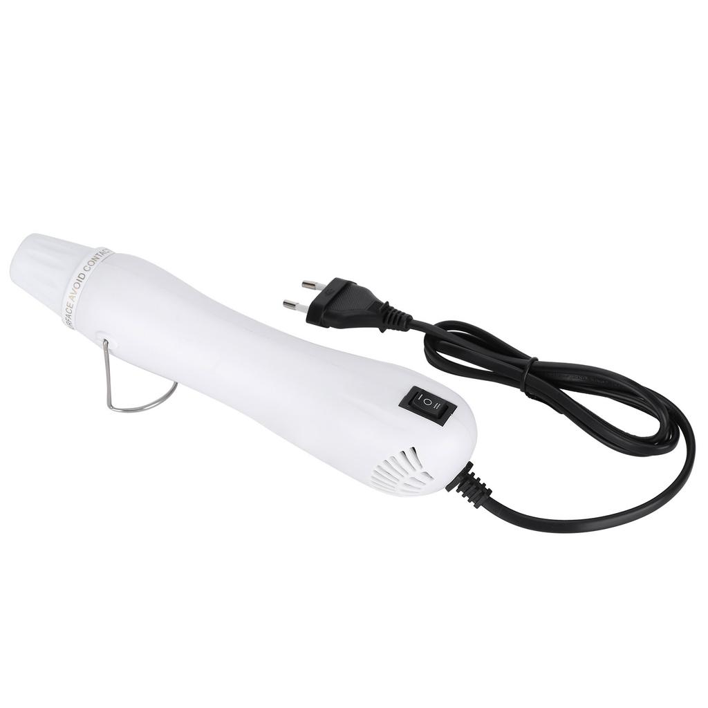 Hot Gun White Dual-Speed Heat Shrinkable Sheet Quick Setting Tool EU Plug 220V