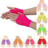 Elastic Short Fishnet Gloves Web Design Punk Rock Gloves Fingerless Mesh Gloves  Party Club