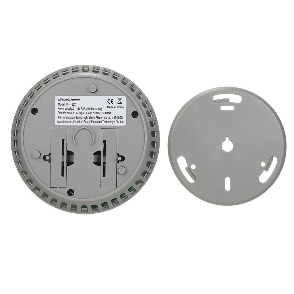 WiFi-Rauchmelder Smart Feueralarmsensor Drahtloses Sicherheitssystem Smart Life Tuya APP-Steuerung
