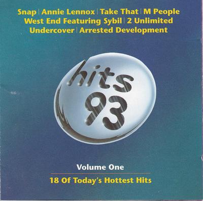 CD VARIOUS - Hits 93 Volume One TCD2641,tcd2641 Telstar, BMG Re 1993 Japan Dance & Electronica Used