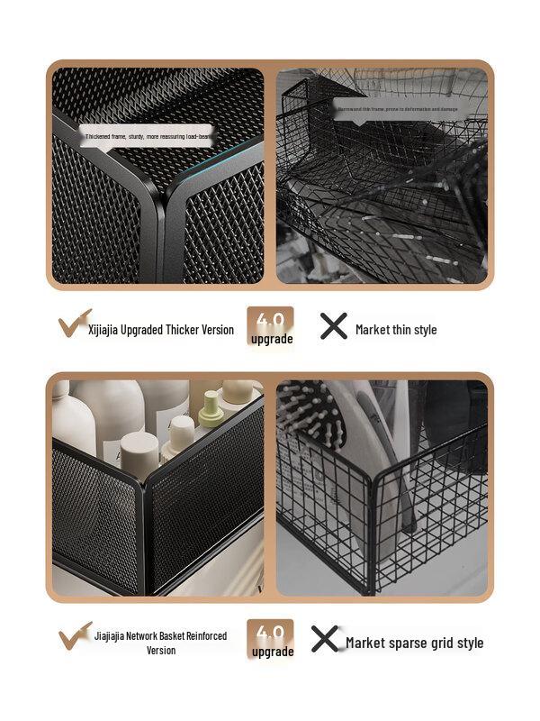 No-Drill Wall-Mounted Bathroom Corner Storage Shelf