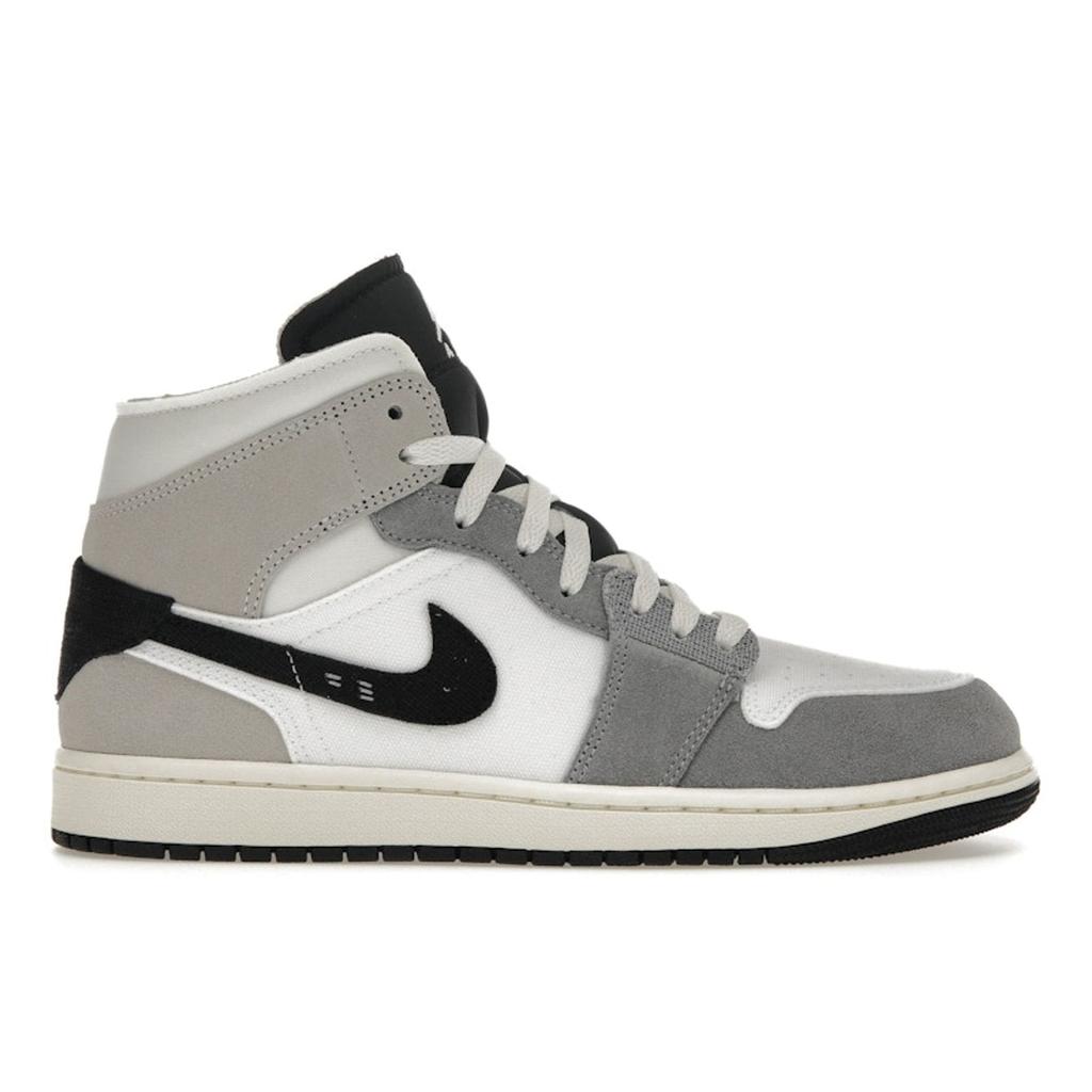 Air Jordan 1 Mid SE Craft Inside Out - Cement Grey Men Sneakers Black White Tech-Grey DZ4136-002