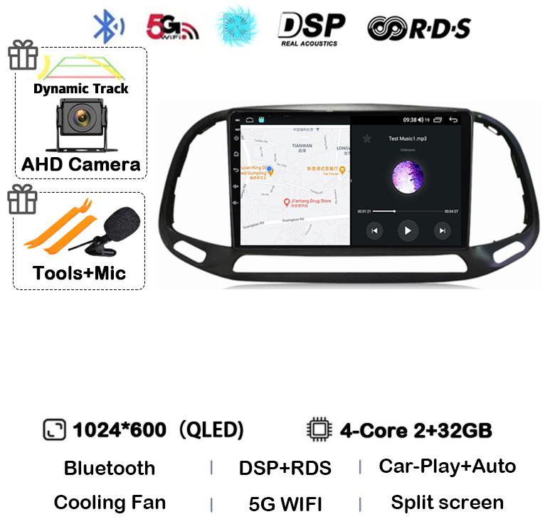

Android 14 WIFI+4G Carplay Car Radio For Fiat Doblo 2015 2016 2017 2018 2019 2020 GPS Multimedia Video Player Stereo 360 Camera