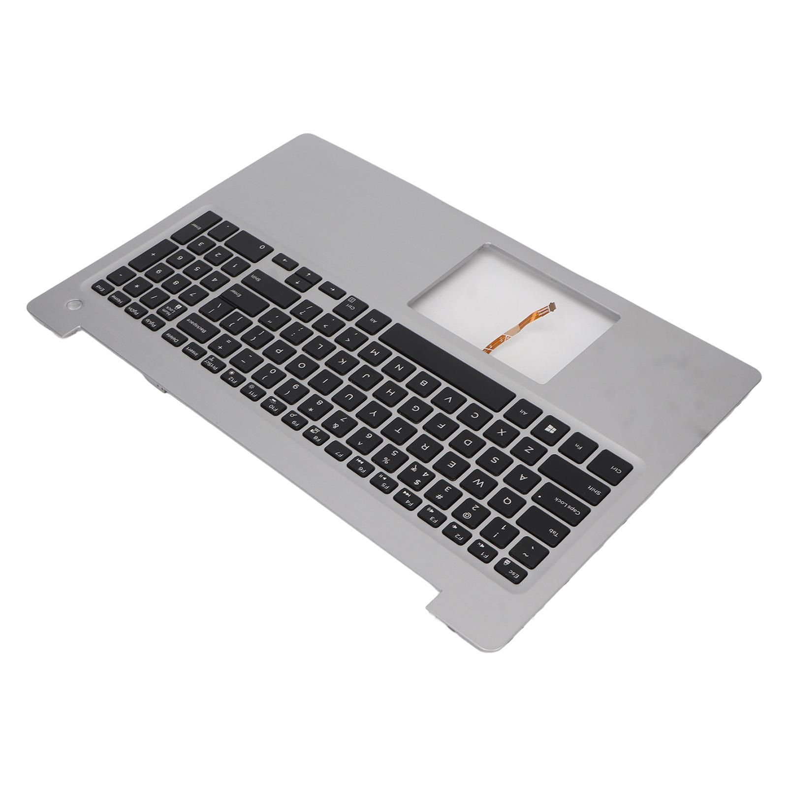 

Подставка для рук для ноутбука, серебристый цвет, с подсветкой, прочный металл ABS для клавиатуры для Inspiron 15 5570