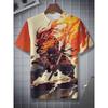 Camiseta de Moda para Hombre con Estampado 3D Cuello Redondo Manga Corta Estilo Urbano de Moda