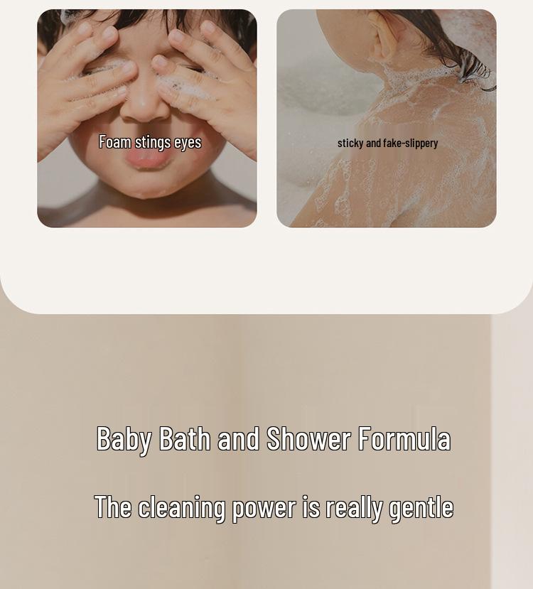 Audo 2-in-1 Gentle Moisturizing Baby Shampoo & Body Wash - Large Capacity
