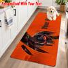 Predator Custom Text Flannel Floor Rug Soft Kitchen Mat Personalized Non Slip Carpet