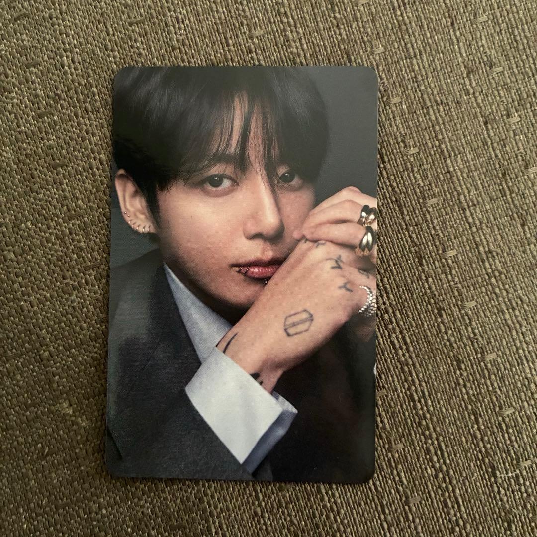 Japan exclusive BTS ARIRANG trading card universal benefit Jungkook lucky draw.
