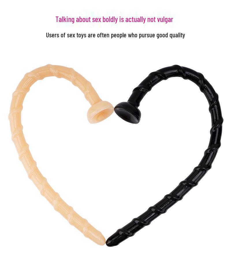 Kujii Weicher Gerippter Analplug Vibrator für Frauen - Erwachsenen-Vergnügungsspielzeug