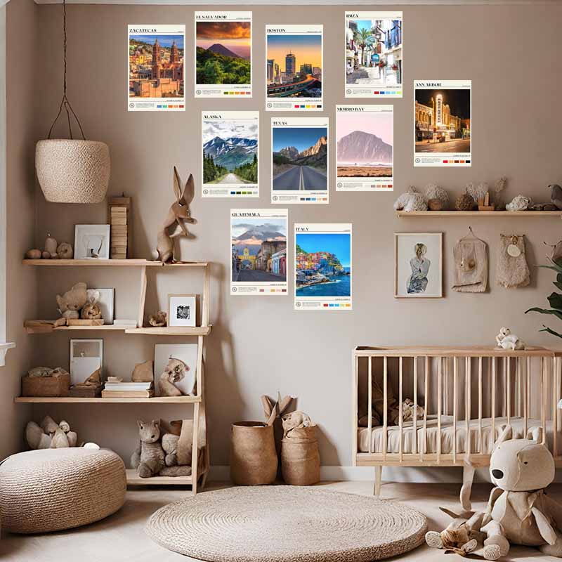 10/30 stk Byfotografi Veggcollage-sett Landskap Postkort Romdekor Estetisk Soverom Hjemmedekorasjon Kunst for Tenåringsjenter