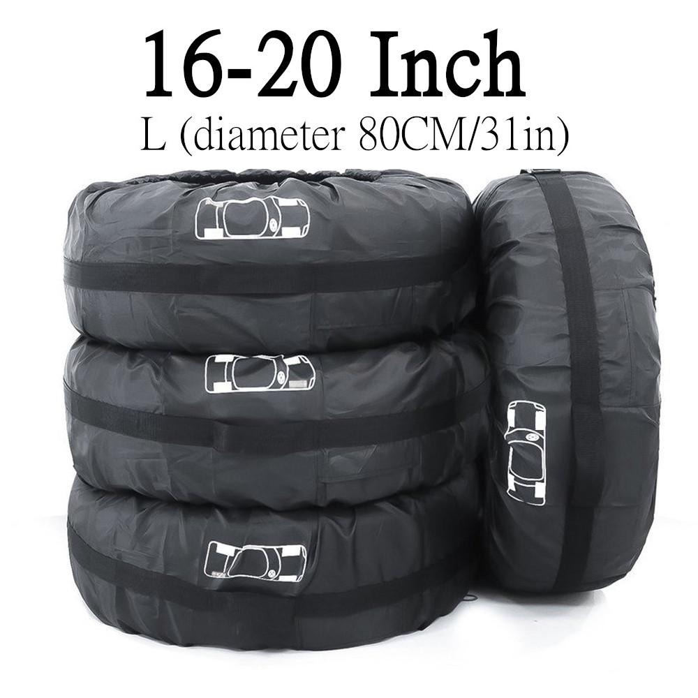 4Pcs Universal 13-16 16-20inch Car SUV Tire Cover Case Spare Tire Wheel Bag Auto Tyre Wheel Protector Polyester Oxford Cloth