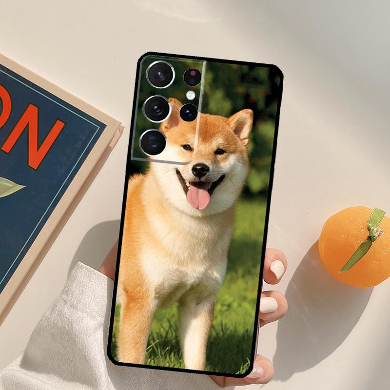 Animal Shiba Inu Dog Phone Case For Samsung Galaxy S25 S26 Ultra S24 S20 S21 S22 S23 Plus S10 S25 FE Back Cover
