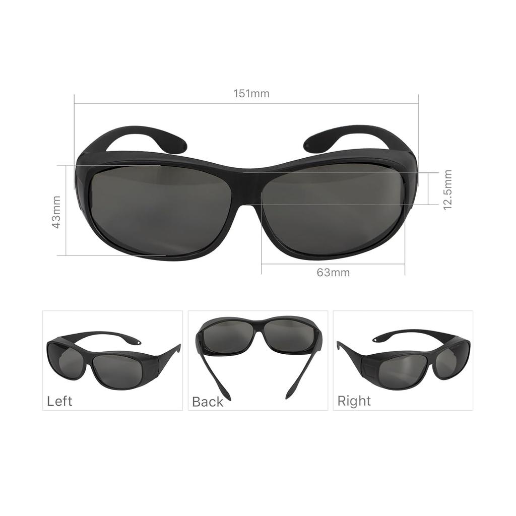 Cloudray CO2 Laser Safety Glasses,Safety Goggles,10600nm Laser Safety Goggles,Laser Eye Protection Od 6+ Glasses Professional Goggles for CO2 Laser